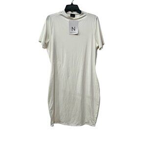 New N BY NAKED WARDROBE Size 2x Bare Body-Con Minidress White